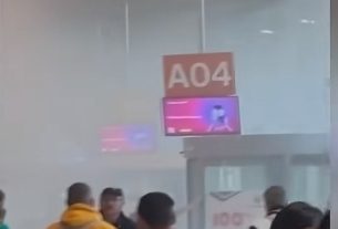 ZADYMIENIE I EWAKUACJA NA LOTNISKU (VIDEO)