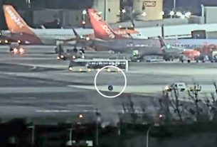 NIECODZIENNY INCYDENT NA LOTNISKU (VIDEO)