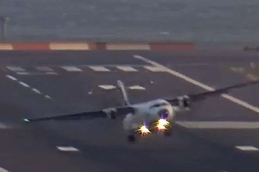 SILNY WIATR UTRUDNIAŁ NIE TYLKO LĄDOWANIE (VIDEO)