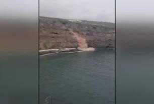 SCENY GROZY W OCEANIE NA KANARACH (VIDEO)
