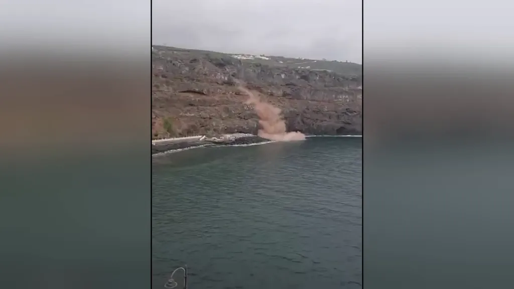 SCENY GROZY W OCEANIE NA KANARACH (VIDEO)